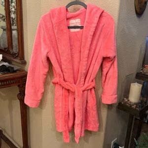 XHILARATION from Target Pink Super Soft Cozy Plush Hooded Sleepwear Robe S/M